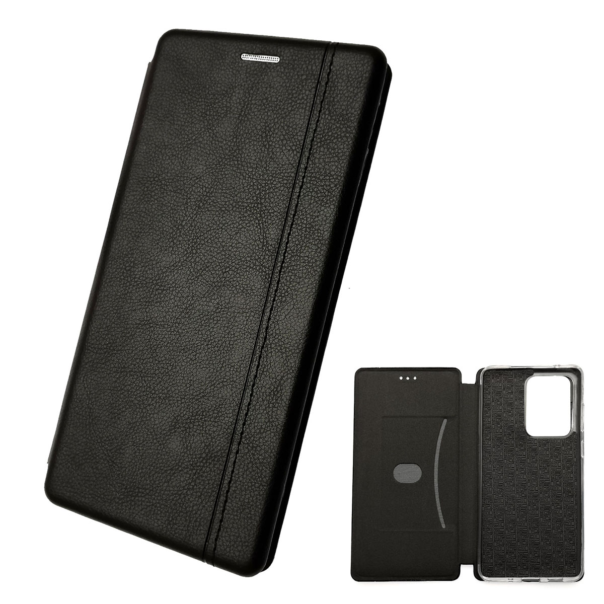 Чехол книжка NEW для SAMSUNG Galaxy S20 Ultra (SM-G988), экокожа, визитница, цвет черный.
