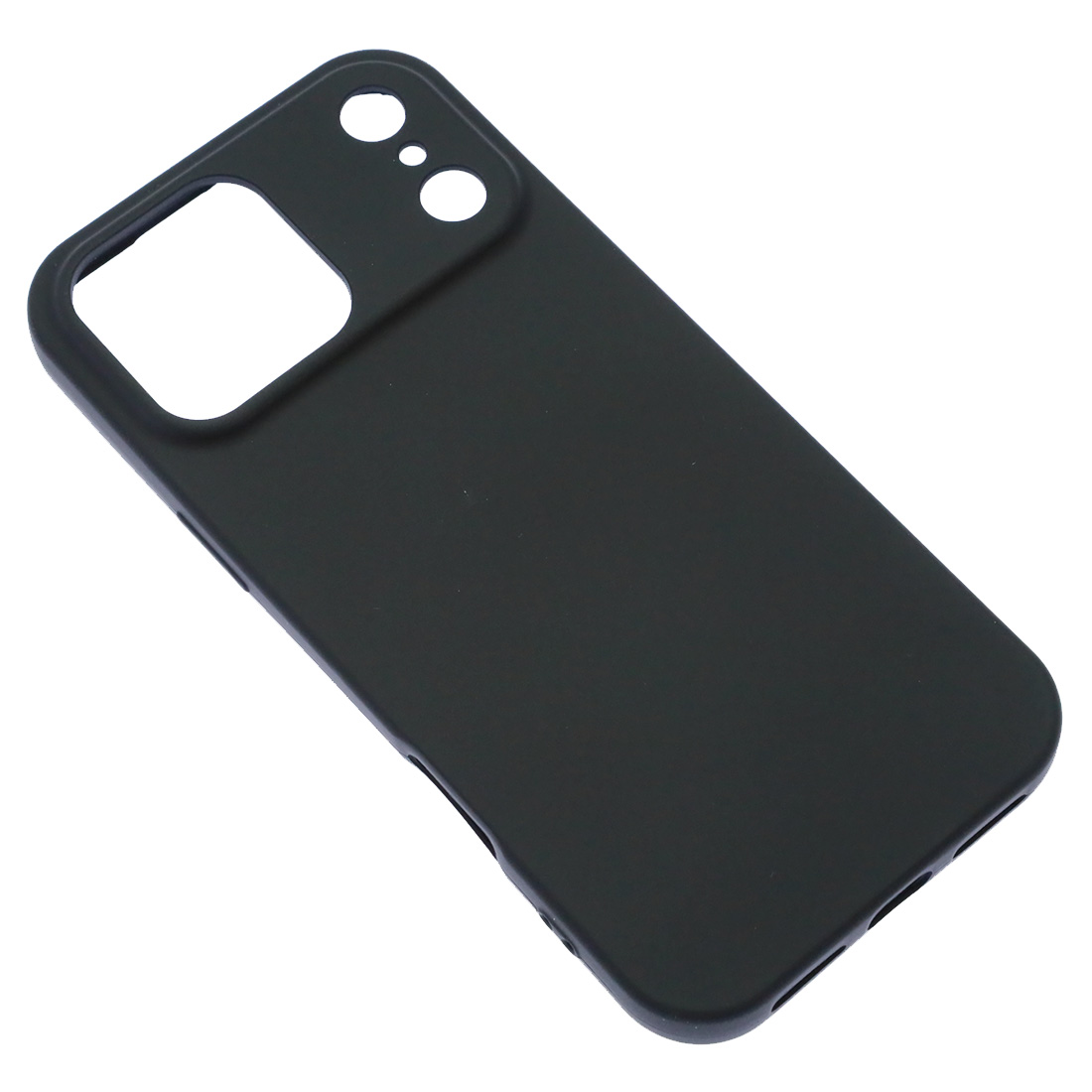 Чехол накладка NANO для APPLE iPhone 17 Pro Max, силикон, бархат, цвет черный