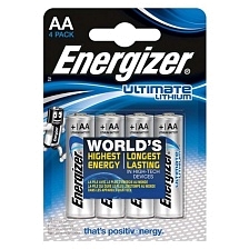 Батарейка ENERGIZER ULTIMATE LITHIUM FR6 AA BL4 Lithium 1.5V