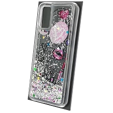 Чехол накладка для SAMSUNG Galaxy A02S (SM-A025F), силикон, переливашка, рисунок Paris, губки, помада Чехол накладка для SAMSUNG Galaxy A02S (SM-A025F), силикон, переливашка, рисунок Paris, губки, помада
