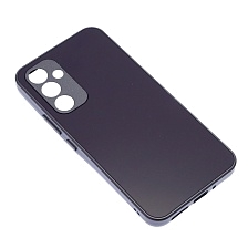 Чехол накладка для SAMSUNG Galaxy A54 5G, защита камеры, силикон, пластик, цвет темно фиолетовый