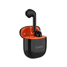 Гарнитура (наушники с микрофоном) беспроводная, YISON TWS-T10, цвет черный (-50%) Гарнитура (наушники с микрофоном) беспроводная, YISON TWS-T10, цвет черный (-50%)