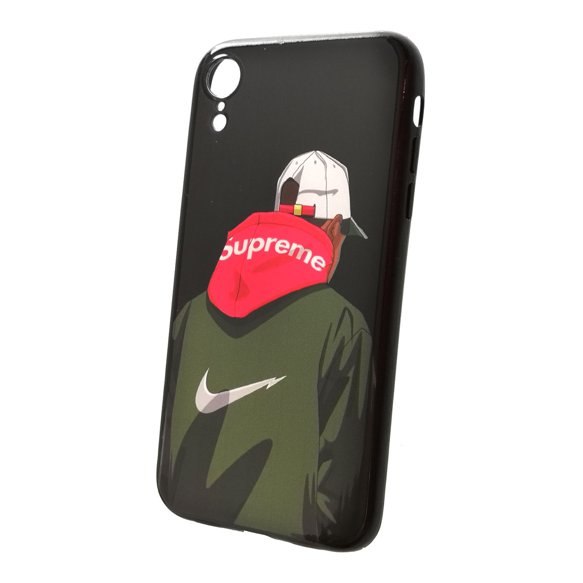 Чехол накладка для APPLE iPhone XR, силикон, рисунок Suprime.