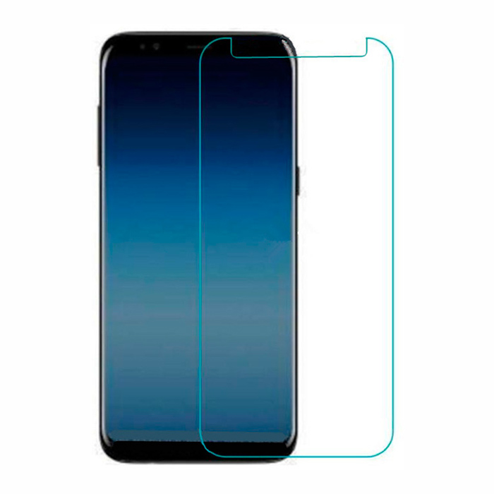 Защитное стекло 4D для Samsung A8-plus/A7 2018/A730F /картон.упак./ прозрачный.