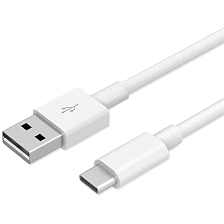 Кабель для зарядки и передачи данных USB Type-C, длина 1 метр, цвет белый