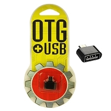 Переходник, адаптер, конвертер OTG на Micro USB 2.1A, C&Q CQ-04, T04, цвет черный