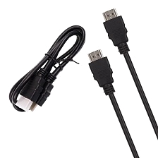 Кабель HDMI-HDMI, длина 1 метр, цвет черный