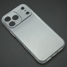 Чехол накладка Clear Case для APPLE iPhone 17 Pro Max, силикон, защита камеры, цвет прозрачный