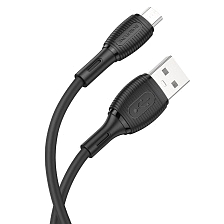 Кабель BOROFONE BX86 Advantage Micro USB, 2.4A, длина 1 метр, цвет черный