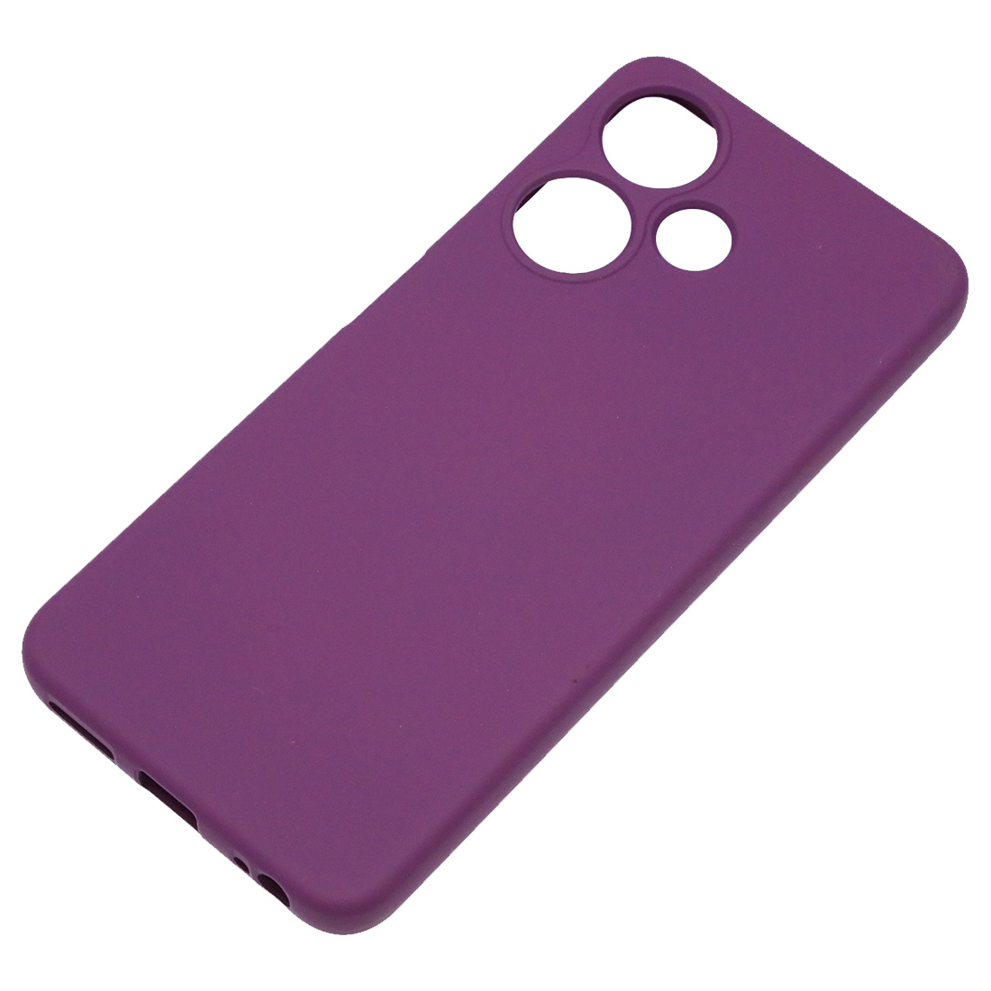Чехол накладка NANO для INFINIX HOT 30i, силикон, бархат, цвет фиолетовый