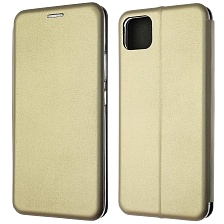 Чехол книжка STYLISH для Realme C11 2020, экокожа, визитница, цвет золотистый