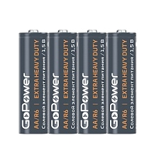 Батарейка GOPOWER R6 AA Shrink 4 Heavy Duty 1.5V