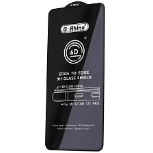 Защитное стекло 6D G-Rhino для XIAOMI 12T, XIAOMI 12T Pro, 13T, 13T Pro, цвет окантовки черный