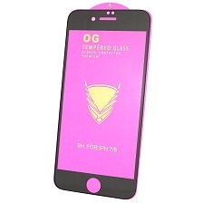 Защитное стекло 9H OG для APPLE iPhone 7, iPhone 8, цвет окантовки черный