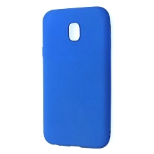Чехол накладка Fashion Case для SAMSUNG Galaxy J3 2017 (SM-J330), силикон, цвет синий.