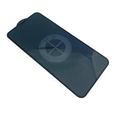 Защитное стекло "9D" GLASS FULL GLUE для APPLE iPhone XS MAX (6.5"), с рисунком лого BMW цвет канта черный.