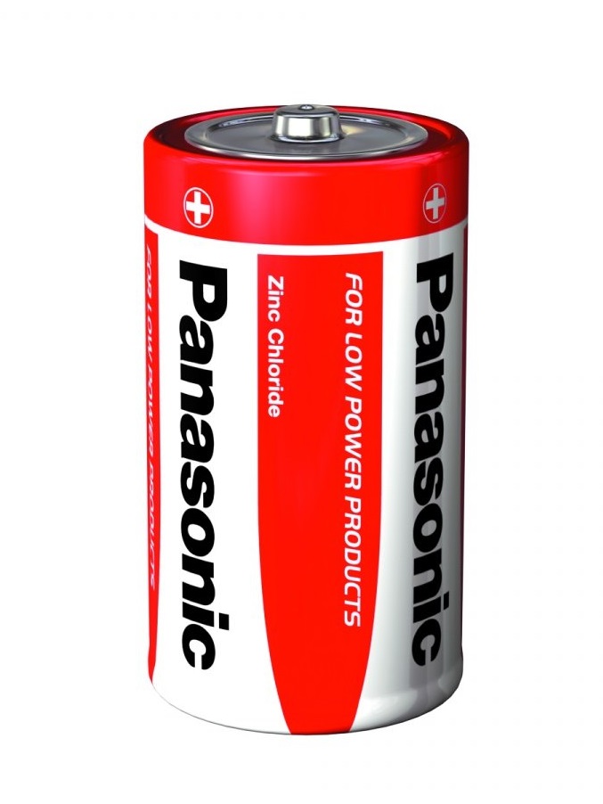 Батарейка PANASONIC Red Zinc D BL 2 Zinc-Carbon (R20REL/2BPR)