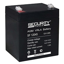 Батарея аккумуляторная свинцово-кислотная SECURITY FORCE SF 12045 12V 4.5Ah Батарея аккумуляторная свинцово-кислотная SECURITY FORCE SF 12045 12V 4.5Ah