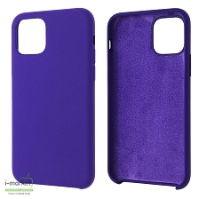 Чехол накладка Silicon Case для APPLE iPhone 11 Pro 2019, силикон, бархат, цвет индиго