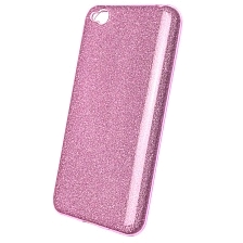 Чехол накладка Shine для XIAOMI Redmi GO, силикон, блестки, цвет сиреневый