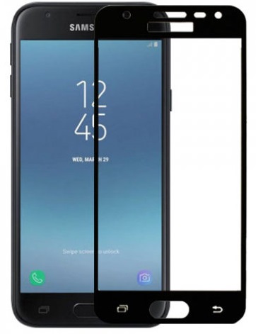 Защитное стекло Lito (премиальное качество) "5D" FULL GLUE для SAMSUNG Galaxy J5 2017 (SM-J530), цвет канта чёрный.