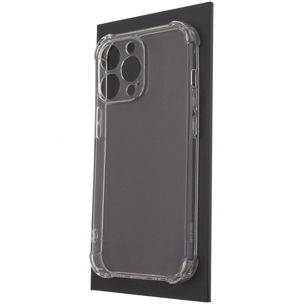 Чехол накладка для APPLE iPhone 13 Pro, защита камеры, усиленные края, силикон, прозрачный