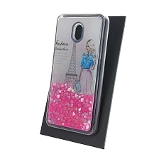 Чехол накладка TransFusion для XIAOMI Redmi 8A, силикон, переливашка, рисунок Париж.