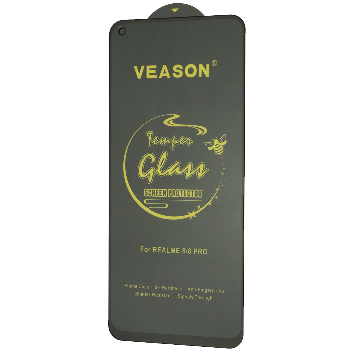Защитное стекло VEASON Tempered Glass для Realme 8, Realme 8 Pro, цвет окантовки черный Защитное стекло VEASON Tempered Glass для Realme 8, Realme 8 Pro, цвет окантовки черный