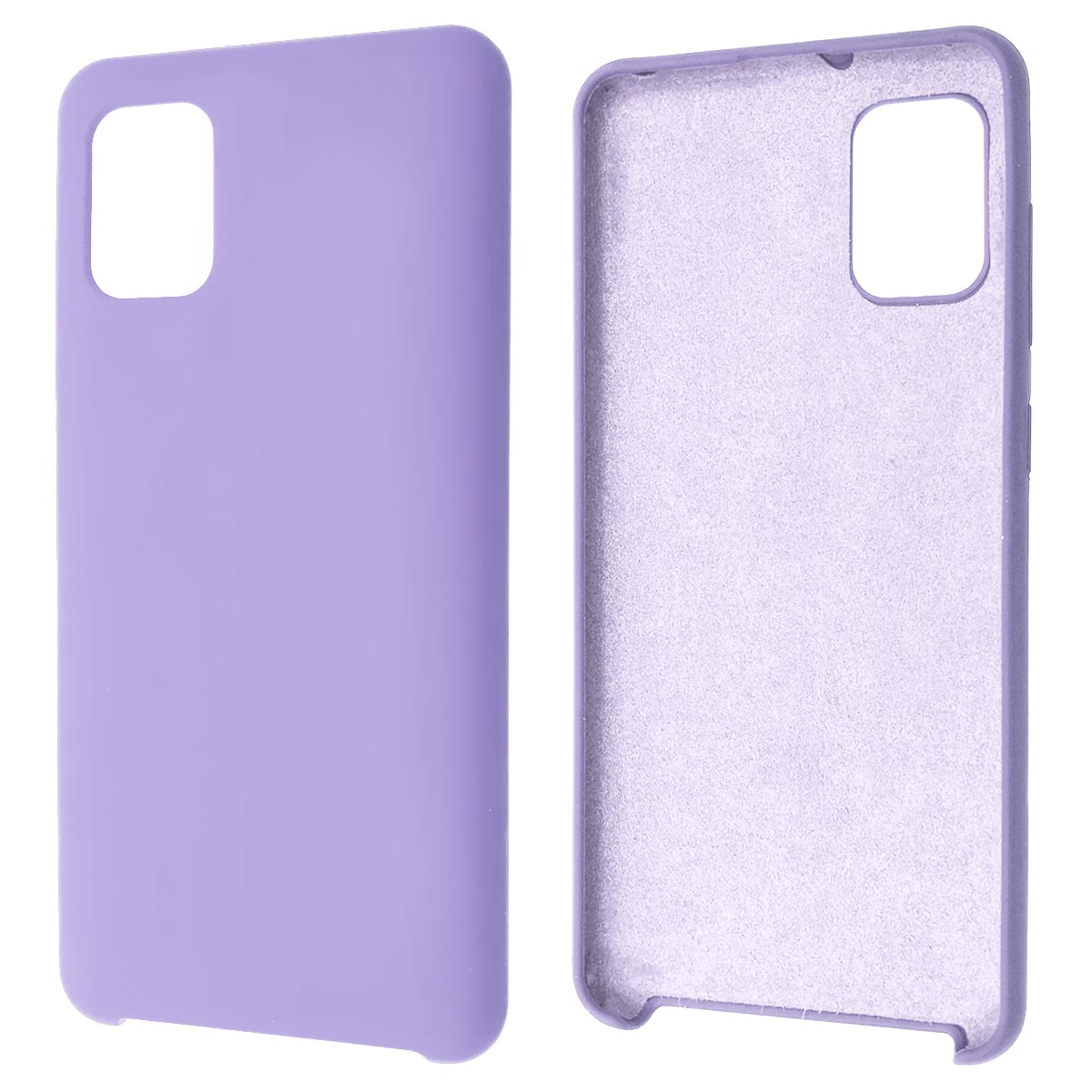 Чехол накладка Silicon Cover для SAMSUNG Galaxy A31 (SM-A315), силикон,  бархат, цвет сиреневый