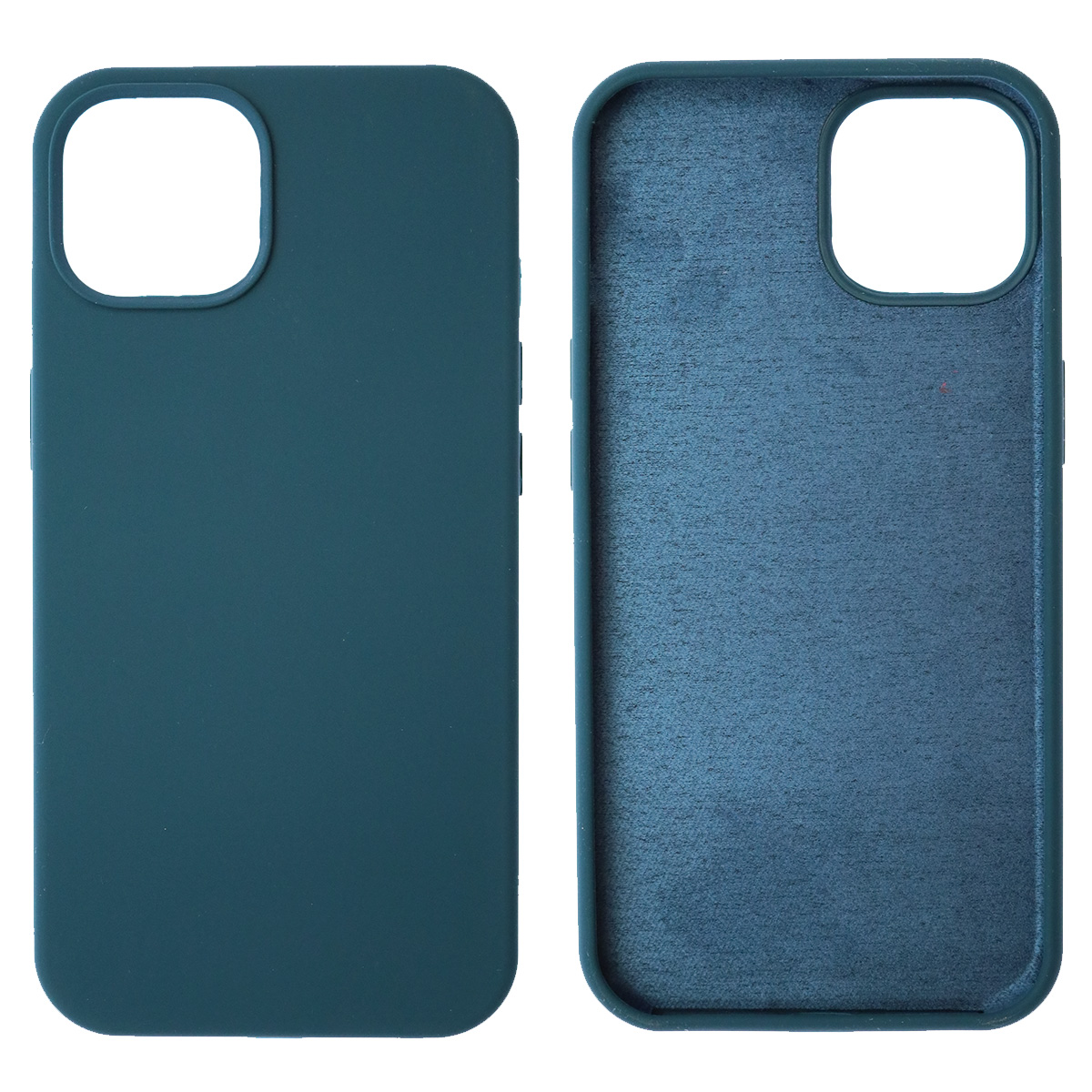 Чехол накладка Silicon Case для APPLE iPhone 14 (6.1"), силикон, бархат, цвет маренго