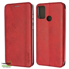 Чехол книжка LIZARD для HUAWEI Honor 9A (MOA-LX9N), экокожа, визитница, цвет красный