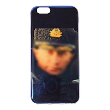 Чехол накладка для APPLE iPhone 6, 6S, силикон, рисунок В.В. ПУТИН.