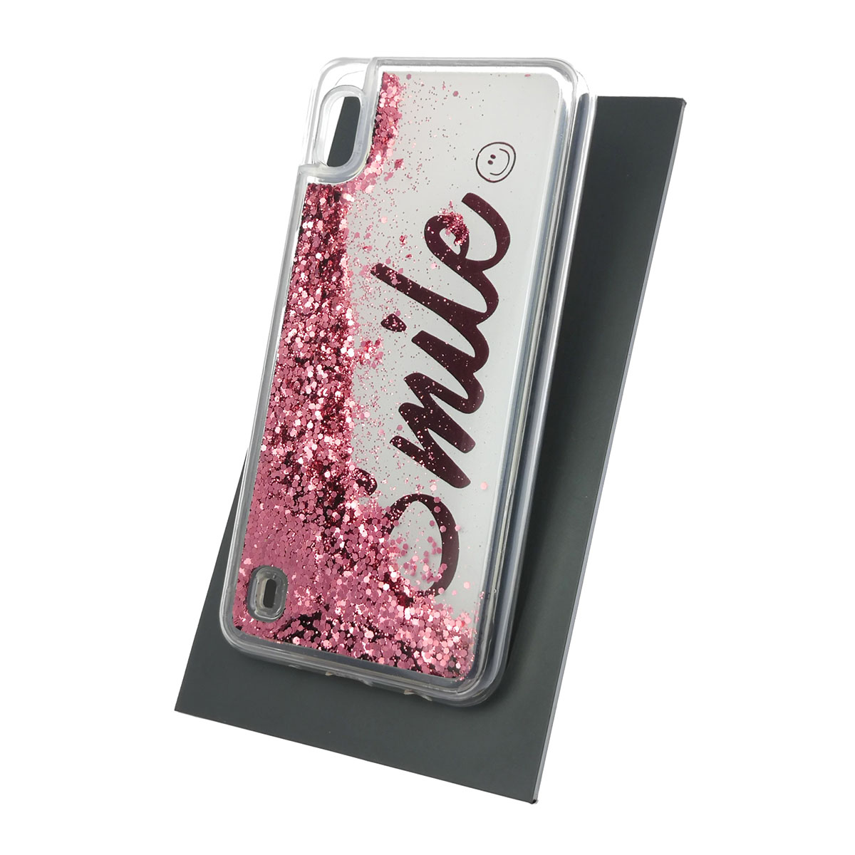 Чехол накладка TransFusion для SAMSUNG Galaxy A10 (SM-A105), M10 (SM-M105), силикон, переливашка, рисунок Smile. Чехол накладка TransFusion для SAMSUNG Galaxy A10 (SM-A105), M10 (SM-M105), силикон, переливашка, рисунок Smile.