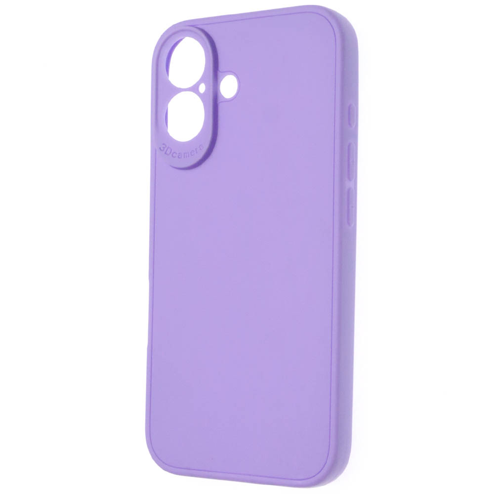 Чехол накладка для APPLE iPhone 16, защита камеры, силикон, цвет сиреневый