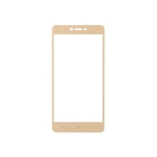 Защитное стекло "5D" GLASS FULL GLUE для XIAOMI RedMi 5, цвет канта золото.