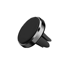Автомобильный магнитный держатель PHONE Holder для смартфонов с креплением в дефлектор воздуховода, цвет черный.