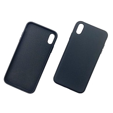 Чехол накладка для APPLE iPhone XS MAX, силикон, цвет черный.