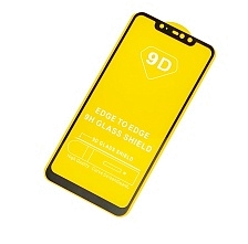 Защитное стекло 9D Full Glue для XIAOMI Redmi Note 6, Note 6 Pro, цвет канта черный.