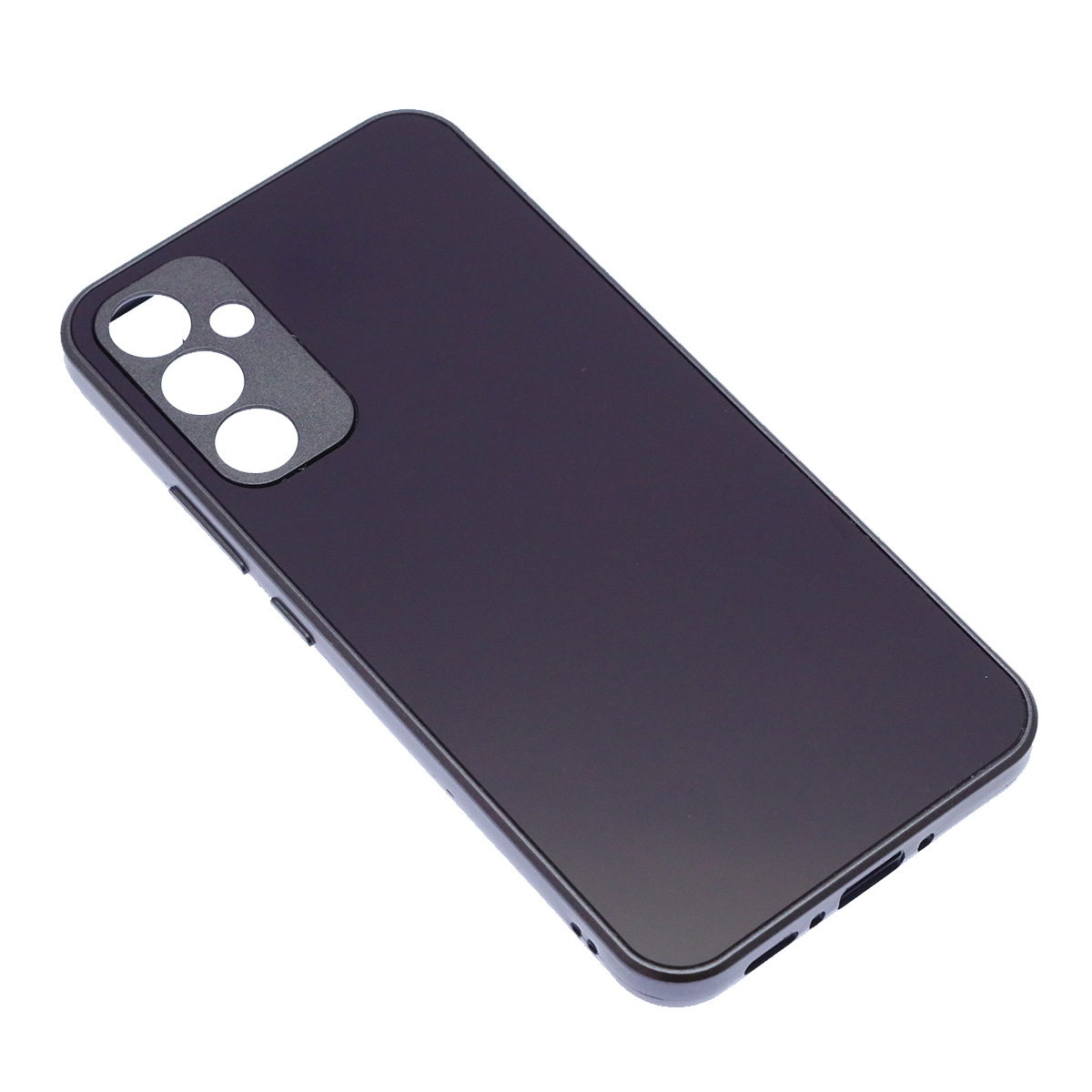 Чехол накладка для SAMSUNG Galaxy A34 5G, защита камеры, силикон, пластик, цвет темно фиолетовый