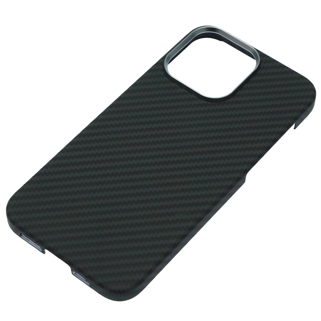 Чехол накладка KNIT с поддержкой MagSafe для APPLE iPhone 15 Pro Max, карбон, цвет черный