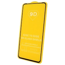 Защитное стекло 9D для Realme 6, цвет окантовки черный