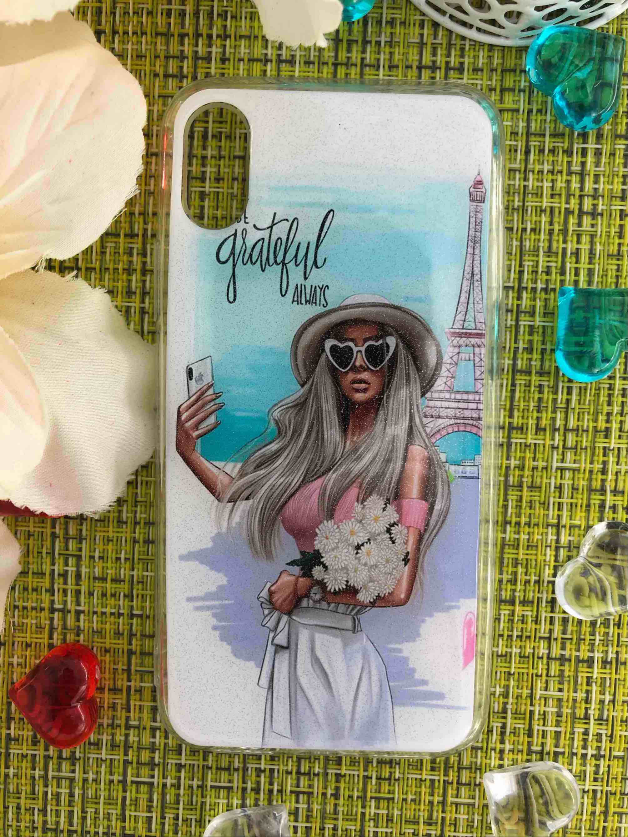 Чехол накладка для APPLE iPhone X, XS, силикон, рисунок Grateful Always.