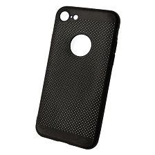 Чехол накладка для APPLE iPhone 7, 8, силикон, матовый, цвет черный.