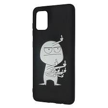 Чехол накладка imcase для SAMSUNG Galaxy A31 (SM-A315), силикон, рисунок Человечек