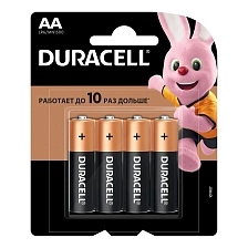 Батарейка DURACELL Basic LR6 AA BL4 Alkaline 1.5V Батарейка DURACELL Basic LR6 AA BL4 Alkaline 1.5V