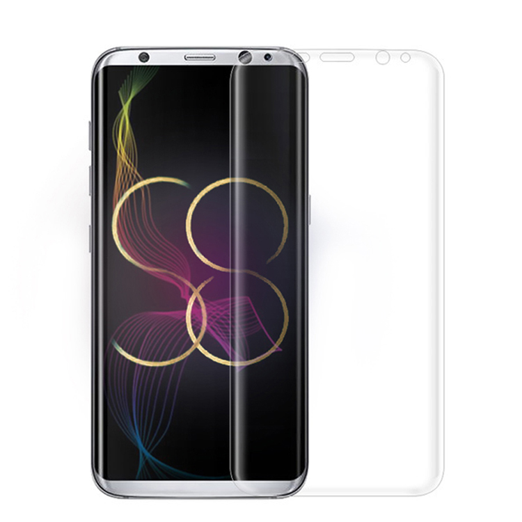 Защитное стекло 3D для SAMSUNG Galaxy S8 (SM-G950) ударопрочное прозрачное.