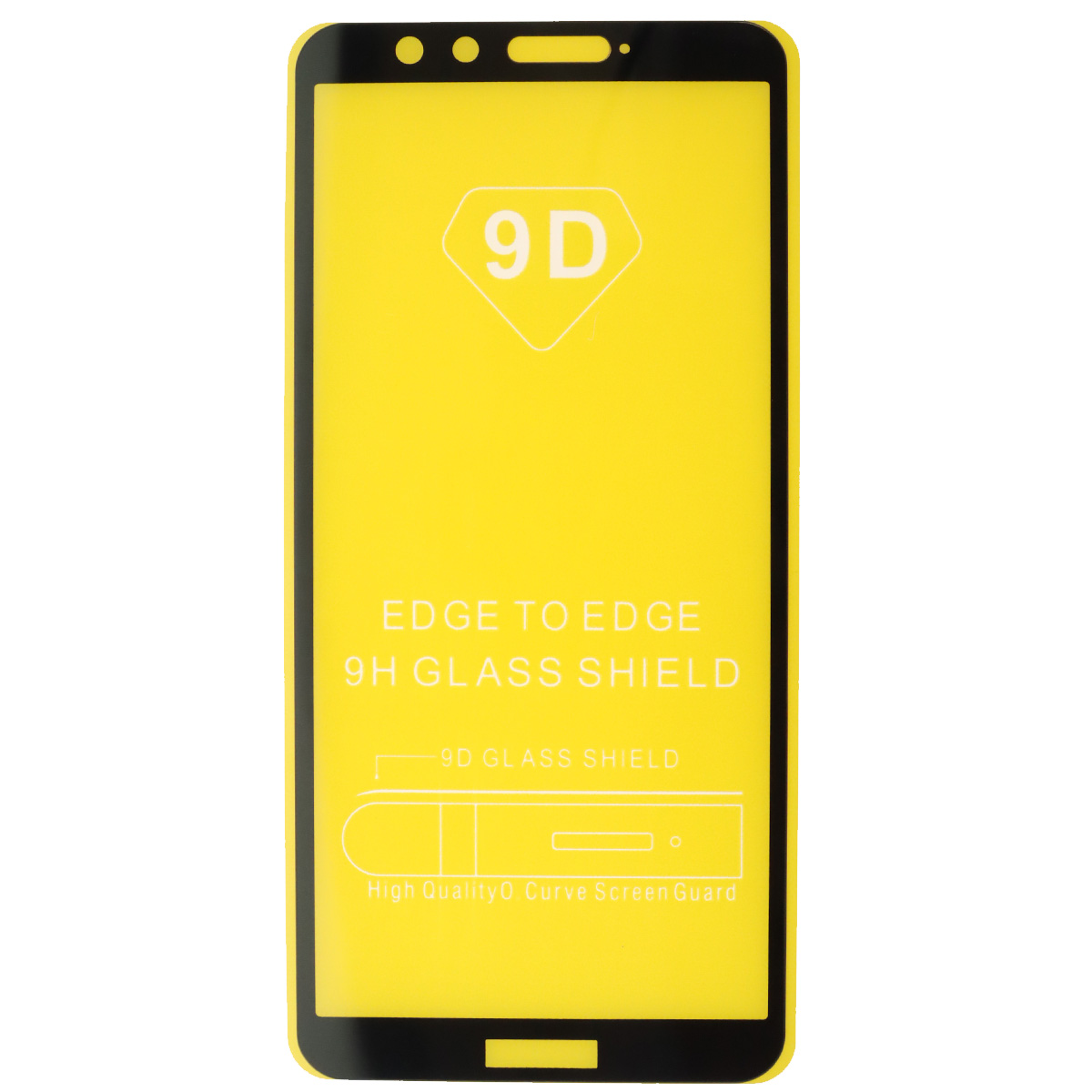 Защитное стекло 9D для HUAWEI Honor 9 Lite (LLD-L31), цвет окантовки черный