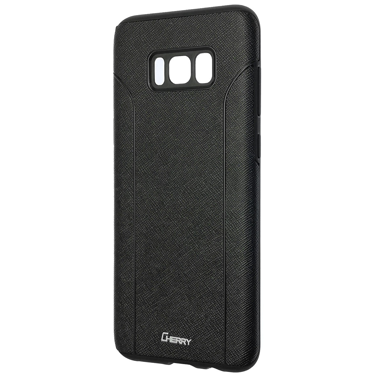 Чехол накладка Cherry II для SAMSUNG Galaxy S8 Plus (SM-G955), силикон, цвет черный