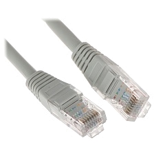 Патч корд Premier 5-970, сетевой кабель для интернета, длина 1 метр, цвет серый
