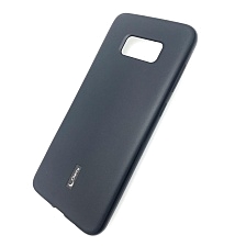 Чехол накладка Cherry для SAMSUNG Galaxy S8 Plus (SM-G955), силикон, цвет черный.